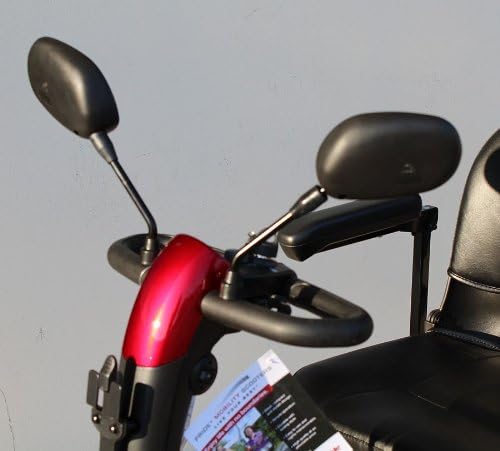 Electric Scooter REAR VIEW MIRROR PAIR for Most Pride Mobility, Drive, Challenger Electric Scooter