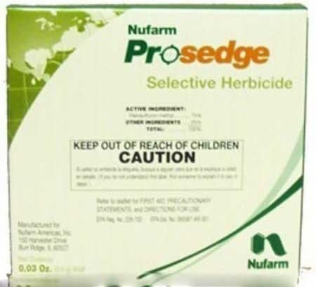 Prosedge Herbicide .9 Gm Packet Purple Yellow Nutsedtge Horestail Makes1 Gallon" Not For Sale To: CALIFORNIA