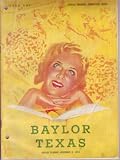 1952 Baylor Bears vs Texas Longhorns Football Program