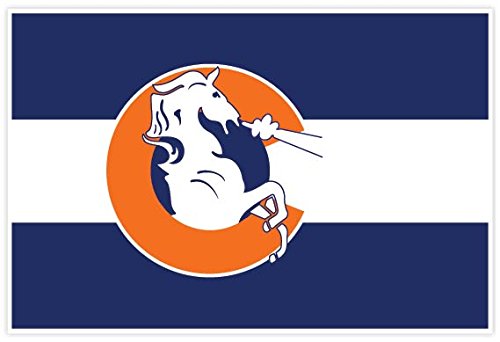 Denver Broncos on Colorado State Flag 4