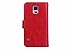 S5 Case, Galaxy S5 Case - Egrace Vintage Classic Wallet Case Hard Shell Skin Case [Stand View] Samsung S5 Premium PU [Wallet Case] Leather Case with Built-in 9 Card Slots Galaxy S5 / Galaxy SV / Galaxy S V (2014) (Red)