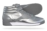 New Reebok F/S Hi Int Metallic Womens Trainers – Silver