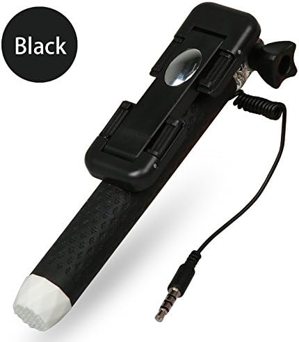Get Over Supreme Mini 3 Pen Size Gift Wired Selfie Stick for Iphone 4,4s,5,5c,5s,6,6 Plus or Samsung Galaxy S2,s4,s5,s6 Edge, Note 2,3,4（black）