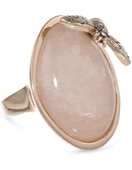 Barse "Wildlife" Peach Aventurine Bee Ring