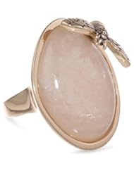 Barse "Wildlife" Peach Aventurine Bee Ring