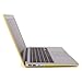 HDE MacBook Air 13 inch Case - Hard Shell Cover Keyboard Skin Fits Previous Generations A1466 A1369 (2008-2017) - Mustard Yellow