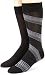2(x)ist Men's 2 Pack Dress Sock Diagonal Stripe Socks, Black/Purple, 10-13