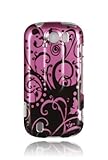 IMAGE OF HTC T-Mobile myTouch 4G Slide Graphic Case - Purple with Black Swirl (Package include a HandHelditems Sketch Stylus Pen)
