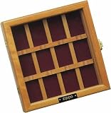 Original Zippo Feuerzeug 12 Stück Display Case aus Holz