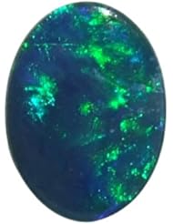 O&G Australia Natural Opal Doublet Gemstone, 6x8mm (0.82cttw)