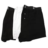 Mens 100% Cotton Boxer Shorts Underwear (Pack of 6)