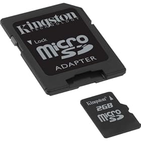 Samsung SPH-M910 (Intercept) Cell Phone Memory Card 2GB microSDHC Memory Card with SD Adapter
