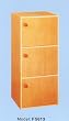 BEAUTIFUL NEW WOODEN 3 SHELF BOOKCASE W. DOORS.