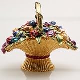 FLORAL BASKET BOX - FLORAL BASKET JEWELRY BOX