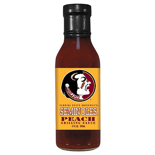 Florida State Seminoles NCAA Peach Grilling Sauce - 12oz by Hot Sauce Harry