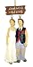 5" Redneck Bride & Groom Wedding Christmas Ornament #25410