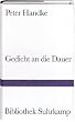 Gedicht an die Dauer (Bibliothek Suhrkamp)