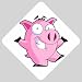 Car Window Sign of Pig Cartoon (Flying Pig, Picture of a Pig, Pig Drawing, Pig Eating, Pig Face, Cute, Fat, Funny, Little, Three Little Pigs)