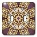 Cindy Thorrington Haggerty Kaleido Mandela - Dizzy Diamonds - Light Switch Covers - d...