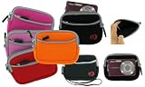 Mini Neoprene Sleeve Case for Nikon Coolpix + Screen Protector Shield - (Nikon Coolpix Camera NOT included)