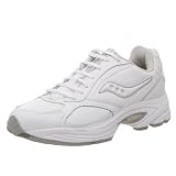 Saucony Men's Grid Omni Walker Walking Shoe,White/Silver,12 M