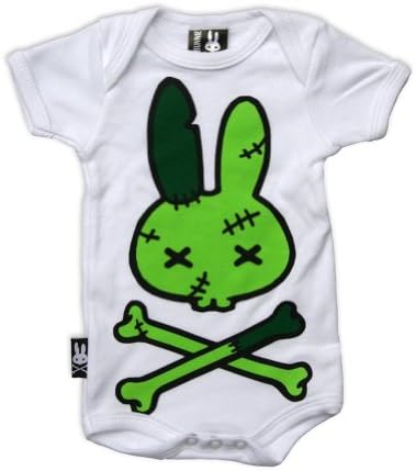 Six Bunnies Unisex Baby Franken Bunnie Babygrow 6 Months White