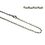 Stainless Steel Fancy Boxed Link Chain Necklace 20"