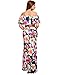 VintageRose Elegant Women's Floral Off Shoulder Dress