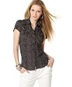 Style&co. Dot-Print Crinkle Shirt