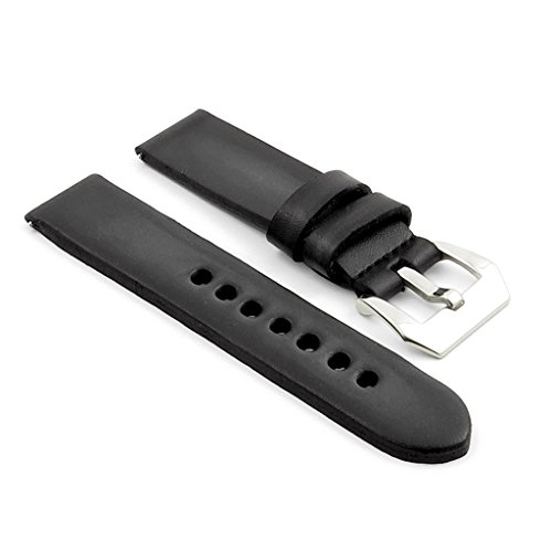 StrapsCo Vintage 4mm Thick Leather Watch Strap
