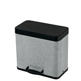 Hailo 0633-110 Tret-Abfallsammler Trento öko 3 x 11 edelstahl