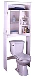 Curved Valance Bathroom Storage Cabinet In White Finish By Ameriwood Furniture