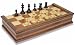 Search : British Staunton Chess Set Package in Ebonized Boxwood & Boxwood with Walnut Folding Chess Case - 3