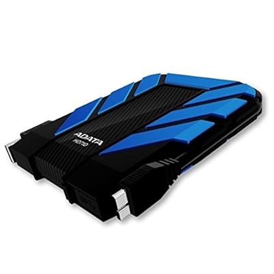 Adata Dash Drive Durable HD710 500 GB External Hard Drive Portable (Blue)