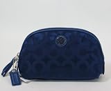 Coach Julia Signature Nylon Cosmetic Case Bag Wallet 45093 Navy
