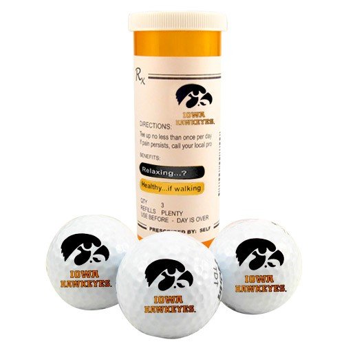 Iowa Hawkeyes Rx 3-pack Golf Balls