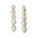 14K Yellow Gold 1/2 ct. Diamond Journey of Love Drop Earrings