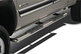 ICI Bullet Oval Side Step Tube Bars Polished Stainless Steel Chevrolet Silverado 2001 to 2007 (Classic Body) Crew Cab (4DR) All Models