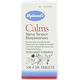 Hyland's Calms Nervous Tension and Sleeplessness Tablets, Natural Homeopathic Relief of Nervous Tension, 100 Count