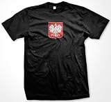Poland Coat Of Arms Mens T-shirt, Polska Eagle Crest Polish Pride Tee Shirt