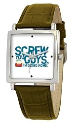 South Park Men's D1576S012 Manilla Collection Cartman Brown Leather Watch