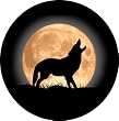 Wolf and Moon Spare Tire Cover