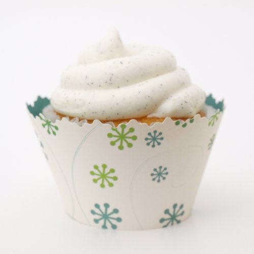 Reversible Arctic Frost & Underwater Cupcake Wrappers - Set of 12 Liners - Use with Tier Tower or Box