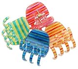 France Luxe Small Gallery Pinch Clip - Brady Stripe
