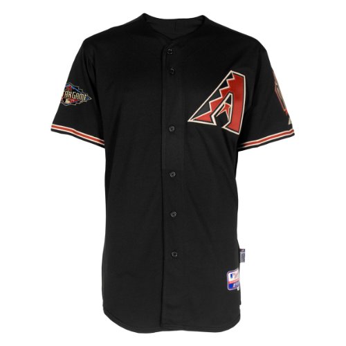 Arizona Diamondbacks Alternate Black Authentic Cool Baseâ„¢ On-Field Jersey with 2011 All-Star Game Patch
