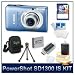 PowerShot SD1300 IS Digital ELPH Camera (Blue) 4218B001, 12.1 Megapixel, 4x 28-112 mm Equivalent UA Zoom Lens, 2.7\