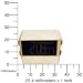 EVISU Mens EV 7007 44 Digi Man Gold Tone Stainless Steel Digital Bracelet Watch