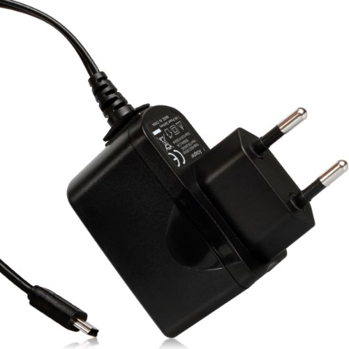 Wicked Chili Reiseladegerät für Navigon 92 / 72 / 42 / 70 / 40 / 20 / Easy Plus Premium / Primo (1000mAh, Mini-USB) schwarz