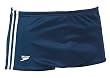 Speedo Men's Nylon Stripe Square Leg Bathing Suit
