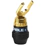 Monster Cable QL GAS-H QuickLock Gold Angled Spade Connectors (2 Pair)